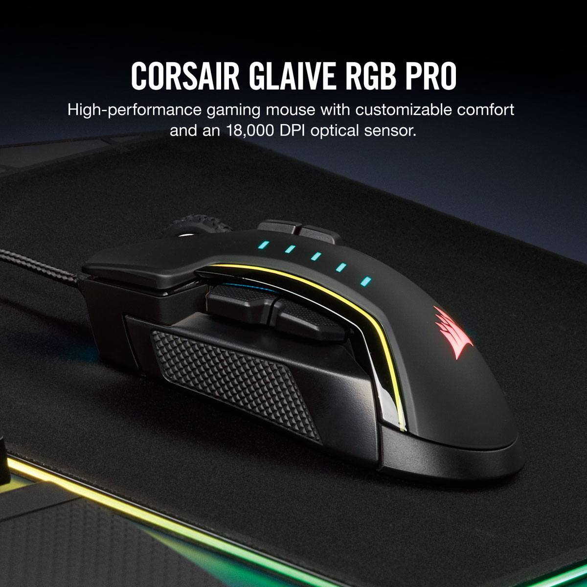 Chuột Corsair Glaive RGB Pro Black